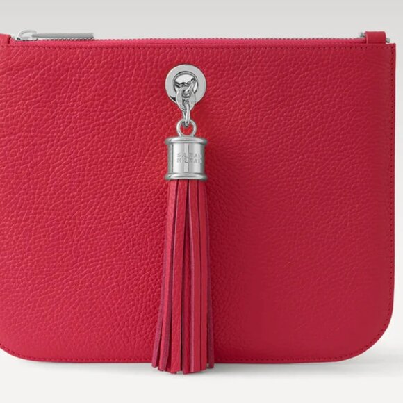 Red Leather Dahlia 2-in-1 Handbag- Brand New, never used - Sarah Haran - Picture 2 of 6